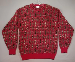 Vintage Neiman Marcus Grandpa Wool Sweater Mens Size XL Cosby Style Made In USA - Picture 1 of 7