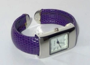 Women's Eikon Wristwatch with Purple Cuff Band - Picture 1 of 4
