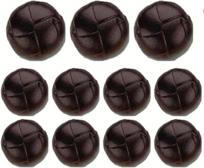 ATbutton Brand Deluxe Brown Leather Buttons Set (11) - Image 1 of 3