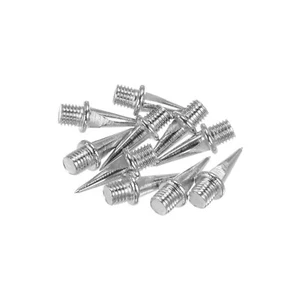 10 Stück Schienenspikes 13,5 mm Stahl langer Nagel für Laufschuhe, silberfarben - Bild 1 von 1