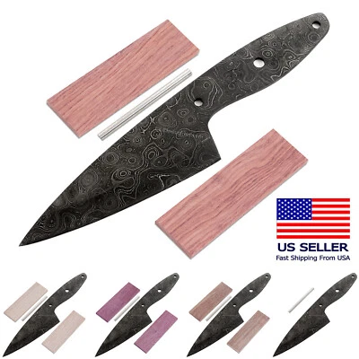 Kit para hacer cuchillos Damasco - Petite Chef - (9 opciones de mango) - Kit de cuchillas hágalo usted mismo Foto 1 de 4