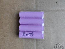 4 Samsung Rechargeable Cells 3500mAh 3.7V 35-E Lithium Ion Cells And Box 65mm 