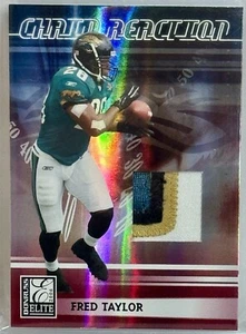 2006 Donruss Elite Chain Reaction 4 Color Patch Fred Taylor #/99 - Picture 1 of 2