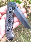 Socom Devil Horn Ultralight Tanto Blacked Out Partially Serrated Tactical Rescue