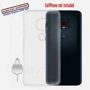 For Motorola Moto G7 XT1962 Ultra Thin Clear Soft Slim TPU Shockproof Case Cover - Picture 1 of 3