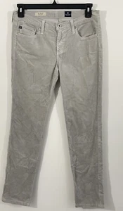 Ag Adriano Goldschmied corduroys Pants Womens size 30 gray Stevie Slim Straight - Picture 1 of 12