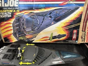 G.I. Joe 1988 Phantom X-19 Stealth Fighter w/ Ghost Rider Pilot /Original Box - Bild 1 von 24