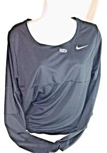 WOMAN'S NIKE RUNNING /DRI-FIT LONG SLEEVE SHIRT W/MESH-SIZE LARGE-NWOT - Picture 1 of 4