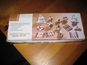 Verflixte Holzspiele, Geduldsspiele, 10er Set, Spiele, Beschäftigung, Holz - Bild 1 von 4