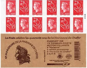 NEW XX BC 1515 NOTEBOOK. LES 40 YEARS DE LA MARIANNE DE CHEFFER - TTB - Picture 1 of 1