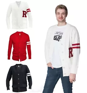 1950er Jahre Letterman Vintage Unisex Strickjacke Boyfriend Knopfpullover - Bild 1 von 20