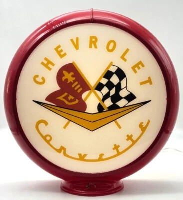 Chevrolet Corvette Gas Pump Globe - SHIPS FULLY ASSEMBLED - MADE IN THE USA!! - Image 1 of 4