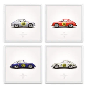 1953 356 La Carrera Panamericana Poster Print - Set of 4 - Picture 1 of 5