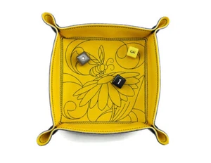 dnd dice tray, bumblebee dice rolling tray, game accesory, valet tray, dnd gift - Picture 1 of 5