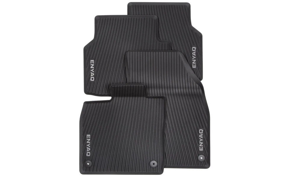 NEW original Skoda Enyaq iV rubber mat floor mats rubber black 4 pieces 5la061500 - Image 1 of 1