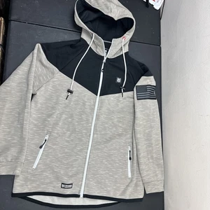 Freedom Industries Colorblock Hoodie Men’s XL Black Gray Full Zip - Picture 1 of 7