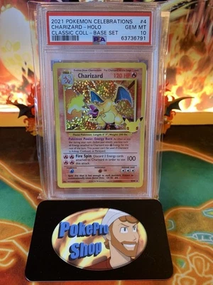 2021 Pokemon Celebrations Classic Collection Charizard #4 Holo - PSA 10 GEM MINT - Image 1 of 3