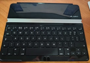 Logitech Teclado Ultradelgado para iPad Mini, Inalámbrico, USB, Negro - Picture 1 of 2