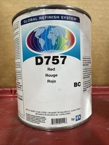 PPG D757 Global Refinish System, Red, 1 Quart***FAST FREE SHIPPING*** - Picture 1 of 1
