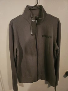 New Kenneth Cole Reaction Full Zip Jacket Medium Men's Dim Gray Fast Ship - Picture 1 of 6