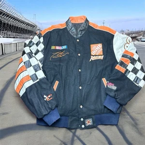 Chase Authentic’s Vintage Tony Stewart Home Depot Nascar Jacket Mens Size L - Picture 1 of 12
