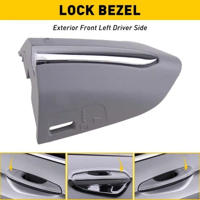FITS 2013-2020 FORD FUSION CAR LEFT DOOR HANDLE KEY BEZEL COVER AUTO ACCESSORIES - Image 1 of 4