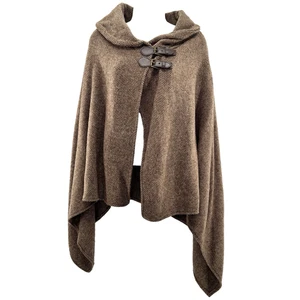 Ralph Lauren Pullover Damen Cape Poncho Wickel Lammwolle Hahnentritt Einheitsgröße gebraucht, in einwandfreiem Zustand - Bild 1 von 10