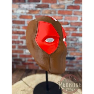 Cleveland Browns Fan Deadpool Helmet 4 Man Cave, Game Day, Wearable - Picture 1 of 12