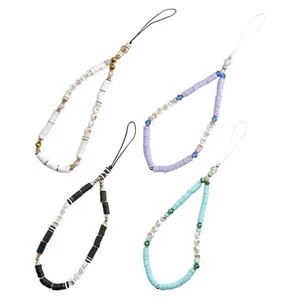 4 Pcs Handy Kette Perlenbesetztes Handy-Schlüsselband Handy-Lanyard - Bild 1 von 12