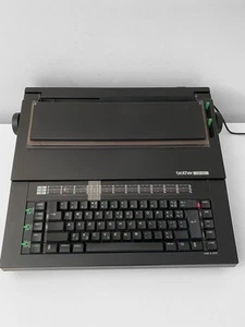 Vintage Brother CE-60 elektronische Schreibmaschine mit Deckel defekt Ersatzteile oder Reparatur - Bild 1 von 19