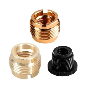 10Pcs 5/8" to 3/8" Threaded Nut Screw Adapters Microphone Clip Holder Nut Thread - Picture 1 of 11