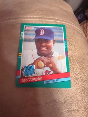 1991 Donruss Series 2 Mo Vaughn Rated Rookie #430 Boston Red Sox (A) - Image 1 of 2