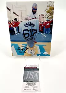 BOSTON RED SOX JONNY GOMES AUTOGRAPHED 8X10 PHOTO JSA WITNESS COA BOSTON STRONG! - Picture 1 of 1