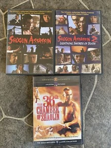 Shogun Assassin 1&2 DVD, 2006, Widescreen Edition plus 36th chamber WU TANG - Imagen 1 de 8