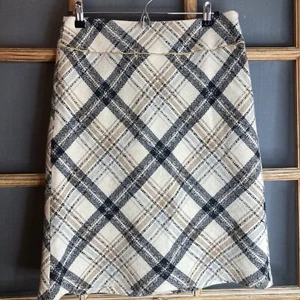 Ann Taylor Loft Damen Rock Größe 6 30 x 24 Wollmischung, diagonale - Bild 1 von 12