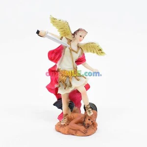 STATUA ARCANGELO SAN MIGUEL ARCANGELO 5" POLLICI ALTEZZA 23014 - Foto 1 di 5