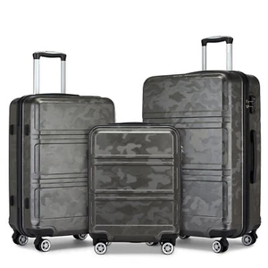 M-L-XL-Set Reisekoffer ABS Hartschalenkoffer 4-Rader-Trolley-koffer Handgepäck - Bild 1 von 40