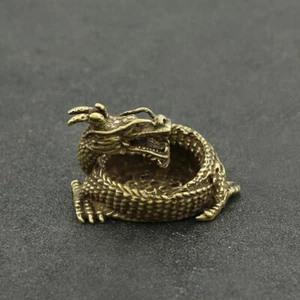 Massiver Messing Sammler Aschenbecher Zigarettenaschenhalter Vintage Drachen Aschenbecher, - Bild 1 von 7