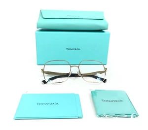 Tiffany & Co. Eyeglasses Frames TF1151 6021 Havana Gold Full Wire Rim 54-16-140 - Picture 1 of 14