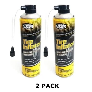 SA Tire Inflator and Sealer Quick Seal Aersol Can 16 OZ ! (2 pack) - Picture 1 of 3