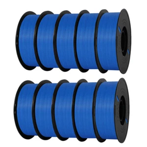 Bleu 1 kg 2 kg 3 kg 5 kg 10 kg filament d'imprimante 3D PLA PETG 1,75 mm faisceaux lot rouleau - Photo 1/11