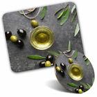 Mouse Mat & Coaster Set - Olive Oil Italian Cooking  #3942