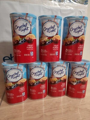 (7) Crystal Light Sugar-Free Fruit Punch Powdered Drink Mix 4 Count Each  - Image 1 of 4