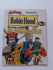 Vintage Mexican Aventuras presenta ROBIN HOOD #1 Comic Horror from 80's rare