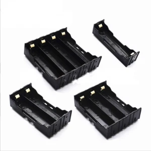 1 2 3 4 Cell Black Battery Holder Storage Box Case for PCB Soldering DIY - Afbeelding 1 van 9
