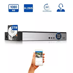 Videoregistratore digitale 16 canali 2 TB H.265 DVR CCTV telecamera di sicurezza - Foto 1 di 8