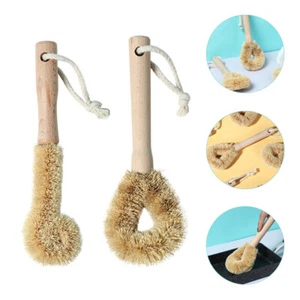 2Pcs Dish Scrubber Kitchen Cleaning Brush Kitchen Brush Dish Scrub Brush - Picture 1 of 11