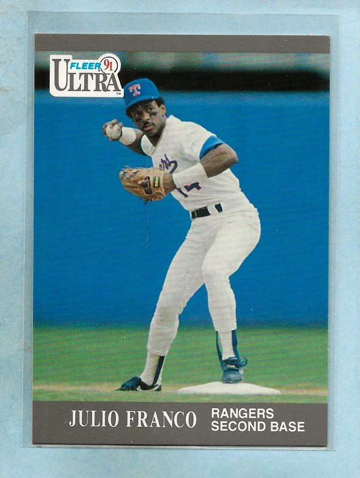 JULIO FRANCO - 1991 Fleer Ultra - #348 - Rangers - Comb. Shipping - Image 1 of 1