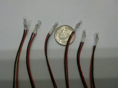 "FIFTY"  GRAIN OF WHEAT MINI LIGHT BULBS 3 VOLT 3 mm - No plastic melting heat! - Image 1 of 2