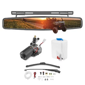 Motor limpiaparabrisas eléctrico WEISEN y espejo retrovisor central para 16-25 Can-Am Defender - Imagen 1 de 14